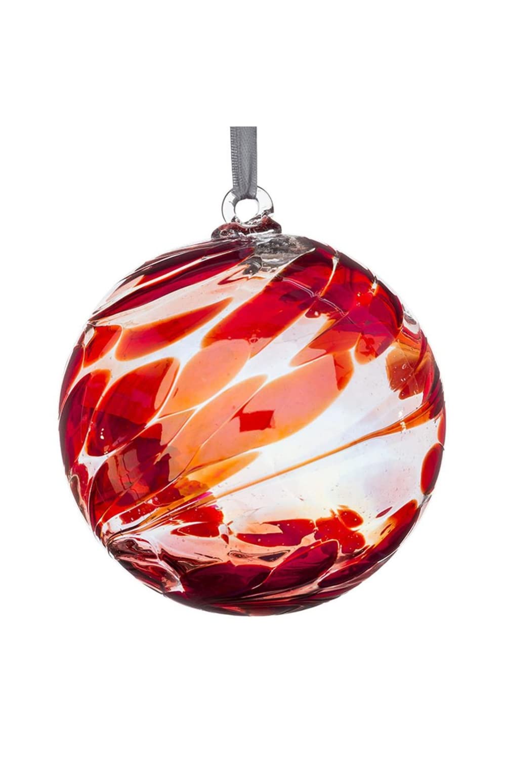 Sienna Glass 10cm Friendship Ball 40th Wedding Anniversary Ruby