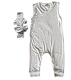 Silky Sleeveless Baby Romper for Boys and