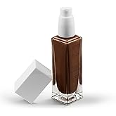 Absolute Cover Foundation #12 | Liquid Medium Coverage Foundation with Natural FInish | Oil-Free Face Makeup | Deepest Shade with Warm Undertone | 1oz/30ml