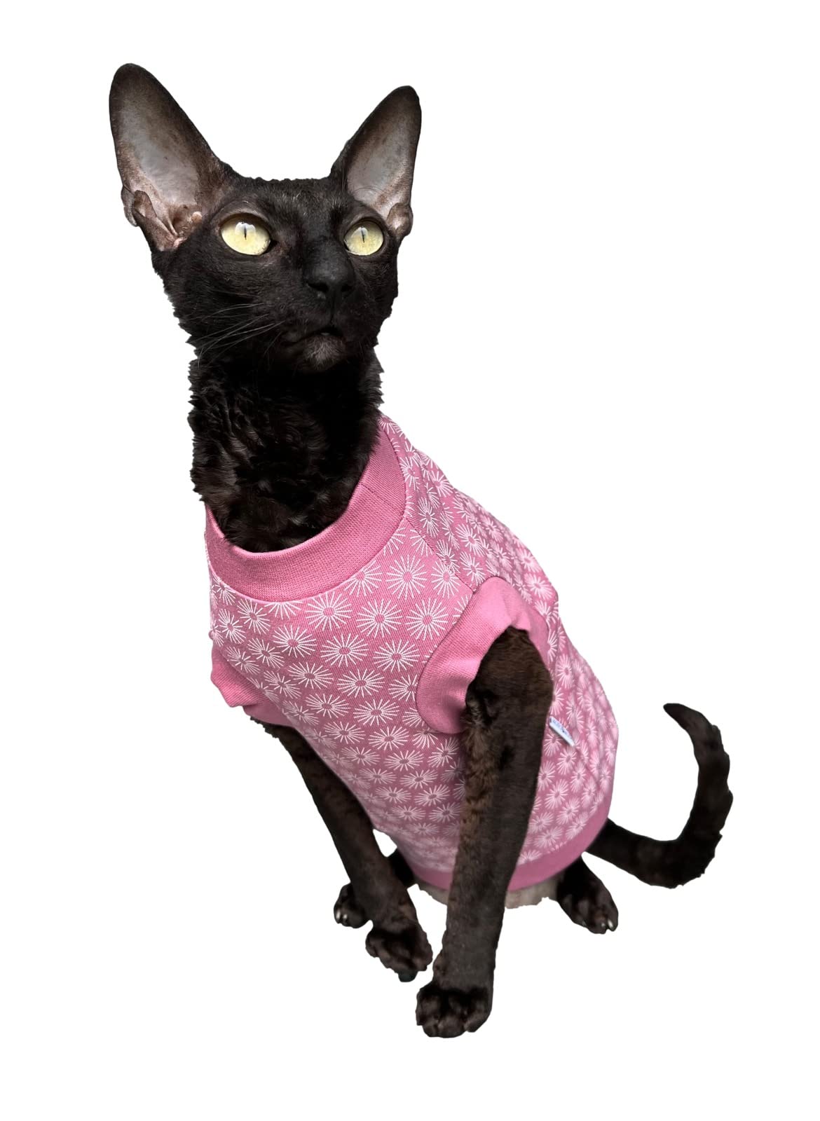Kotomoda Cat's T-shirt Pink Spring for Sphynx and naked cats (Medium)