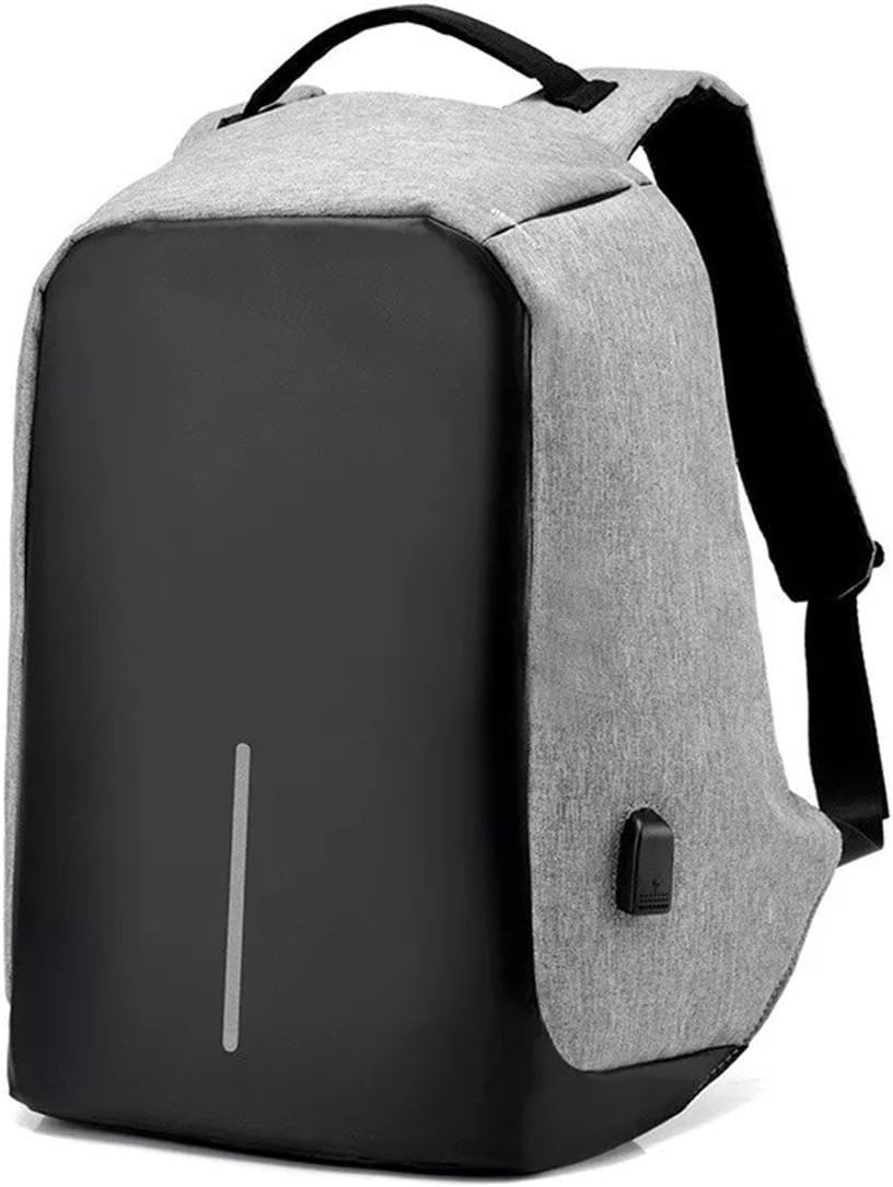 Avisa Global Anti-Theft Water Resistant Computer USB Charging Port Lightweight Laptop Backpack Bag (Grey)