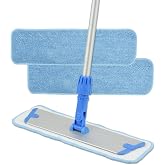 Layers 18 Inch Microfiber Mop for Floor Cleaning with 3 Washable Mop Pads | with 59.8&lsquo;&rsquo; Extra-Long Aluminium Handle, for Wet Dry Dust Household Cleaning