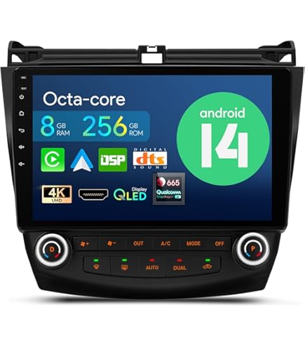 Amazon.com: XTRONS Android 14 Car Stereo for Honda Accord 7th 2003