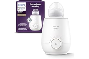 Philips Avent Premium Fast Bottle Warmer, with Smart Temperature Control, Water Bath Technology, Automatic Shut-off, Model SC