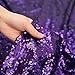 Poise3EHome 50x50 Square Sequin Tablecloth for Party Cake Dessert Table Exhibition Events, Purple