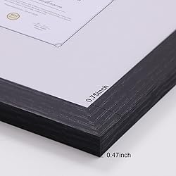 Vittanly 8.5x11 Picture Frame, Engineered Wood with