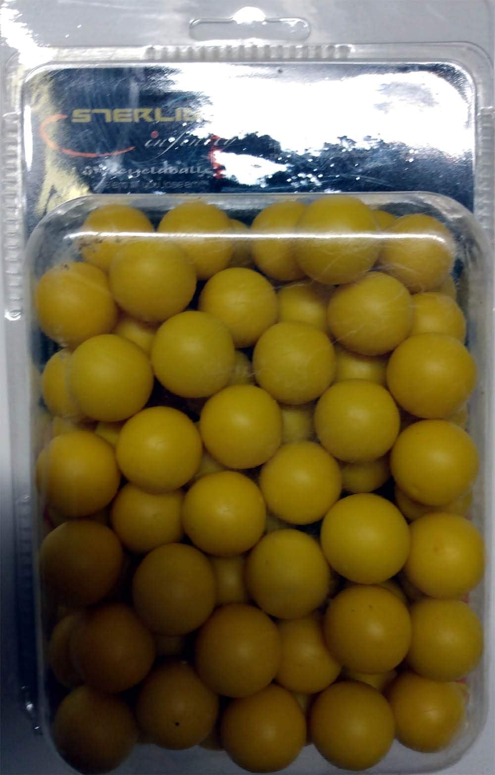 NTC 100 Soft Rubber .68 Caliper Yellow Reusable Paint Balls