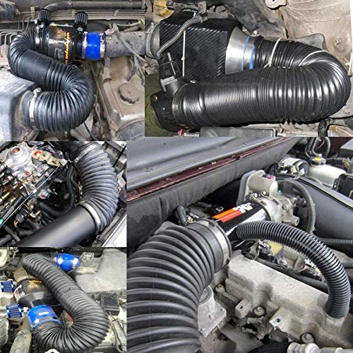 ALAVENTE Multi Adjustable 3" Flexible Cold Air Intake Pipe Inlet Hose