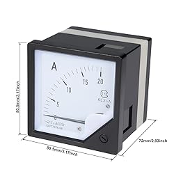 uxcell AC 0-20A Analog Panel Ammeter Gauge Ampere