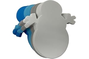 AONEFUN Snowman Craft - Winter Crafts Snowman Cutouts 24 Foam Winter Decorations Bulk Winter Craft Winter Bulletin Board Decorations Winter Office Decorations Winter Classroom Decorations Approx 6"