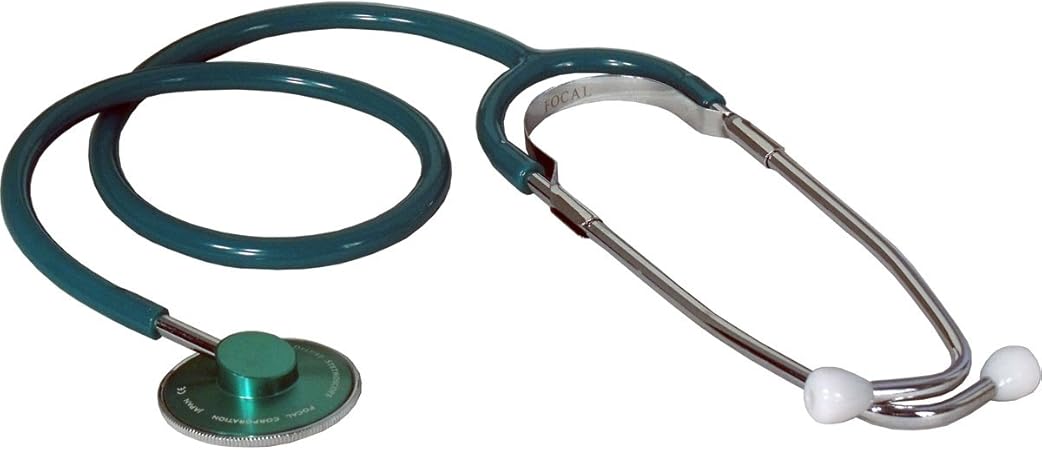 Amazon Focal シングルヘッド聴診器 外バネ グリーン Focal フォーカル ドラッグストア