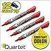 Quartet Dry Erase Markers, Whiteboard Markers, Chisel Tip, EnduraGlide, White Board Dry Erase Pens for Teachers, Home School & Office Supplies, Red, 12 Pack (5001-4M)