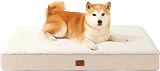 EHEYCIGA Orthopedic Dog Bed Large 91x68x9cm Removable Cover Camel