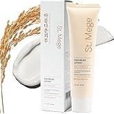 St. Mege Rice Korean Lightweight Sunscreen - Daily 50+ PA++++ Travel Size Sunscreen Lotion - Reef Safe, Asian Skincare Sunblock