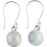 DEVMUKTI 925 Sterling Silver Earrings, Natural Moonstone Gemstones Dainty Earrings, Healing Crystals Stones, Handmade, Filigree, Birthstones, Gifts for Women,