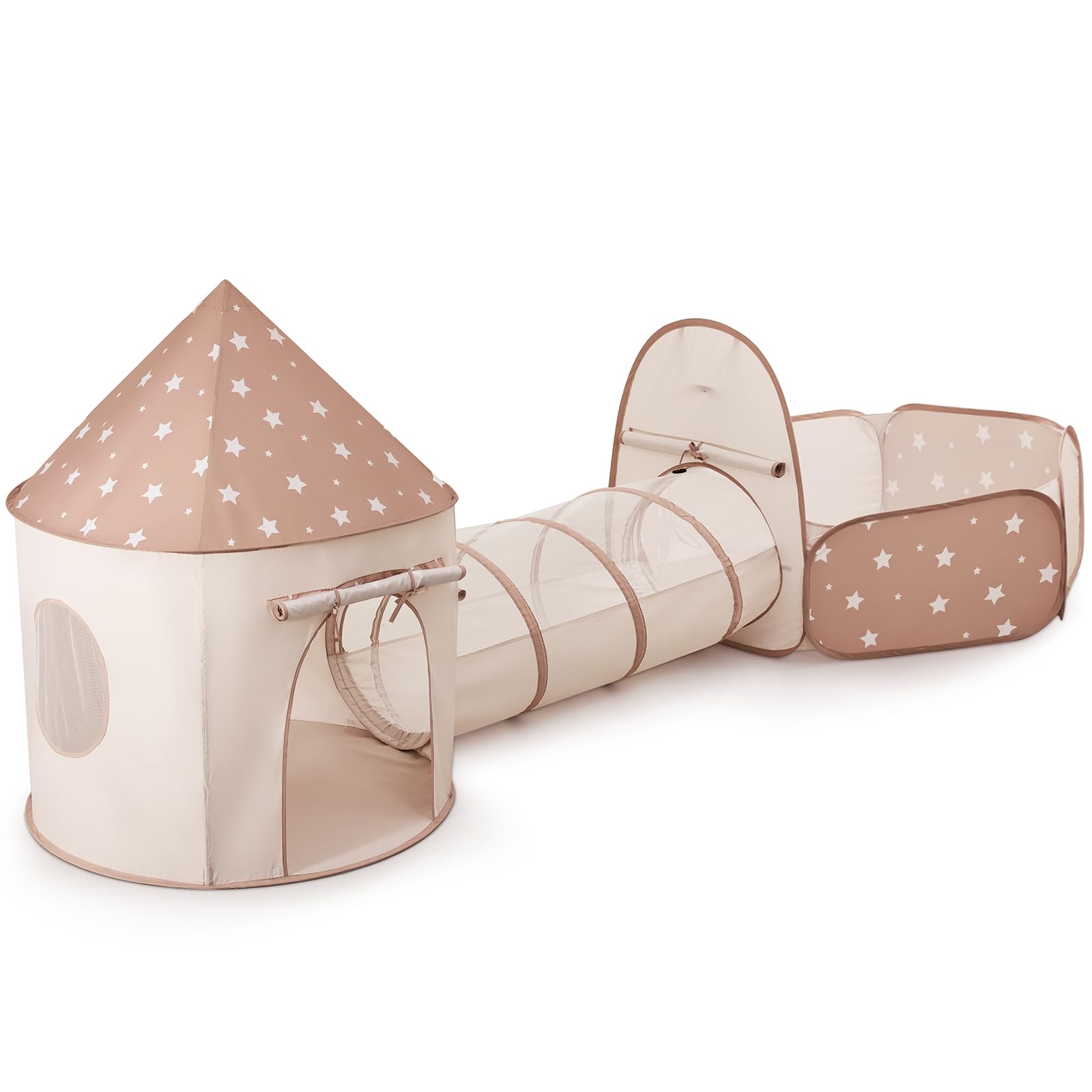 Photo 1 of Sumbababy Kids Tent with Crawl Tunnel: Ball Pit for Toddlers - Ball Pit Tunnels for Young Children - Pop Up Baby and Toddler Tent for Indoor & Outdoor