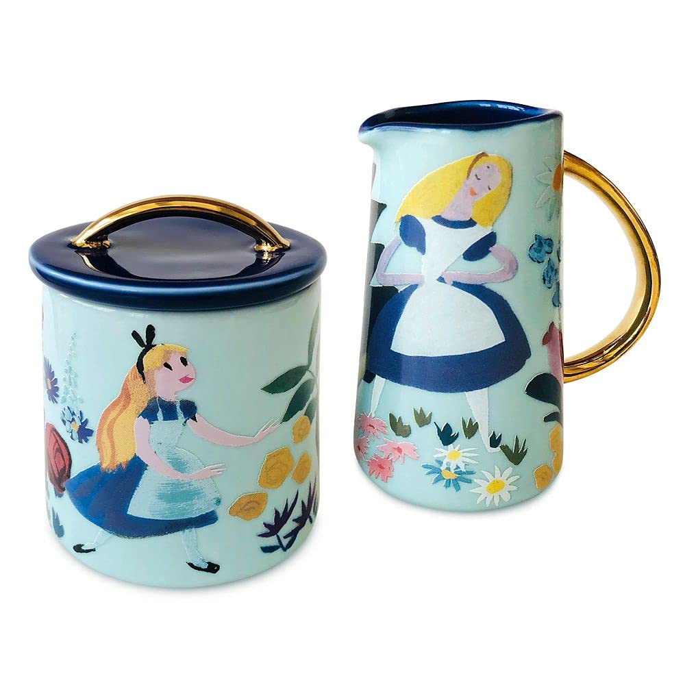 Disney Alice in Wonderland by Mary Blair Creamer and Sugar Bowl Set