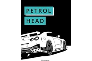 Petrol Head Car Coloring Book: JDM, supercars, luxury cars, car coloring book for kids and adults