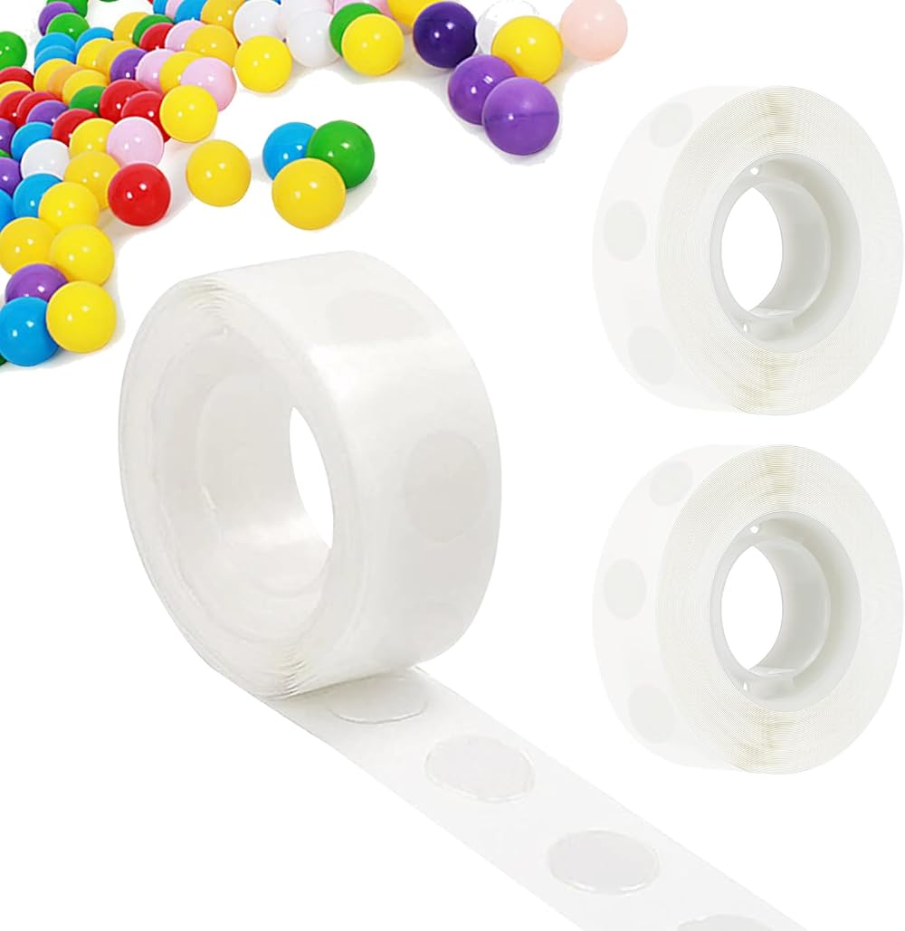 Gunwon 200pcs Balloon Glue Dots Double Sided Adhesive Dots Stickers