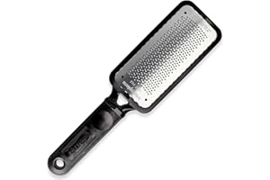 Microplane Colossal Foot File Scraper - The Original Stainless Steel Foot Rasp, Dead Skin/Callus Remover for Feet, Gentle Foot Scrubber, Pedicure Tools for Salon-Quality Foot Care, Black