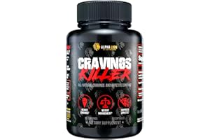 Alpha Lion Cravings Killer Supplement with Saffron Extract & Garcinia Cambogia Extract for Metabolism & Diet Support, Helps Control Hunger & More (50 Capsules)