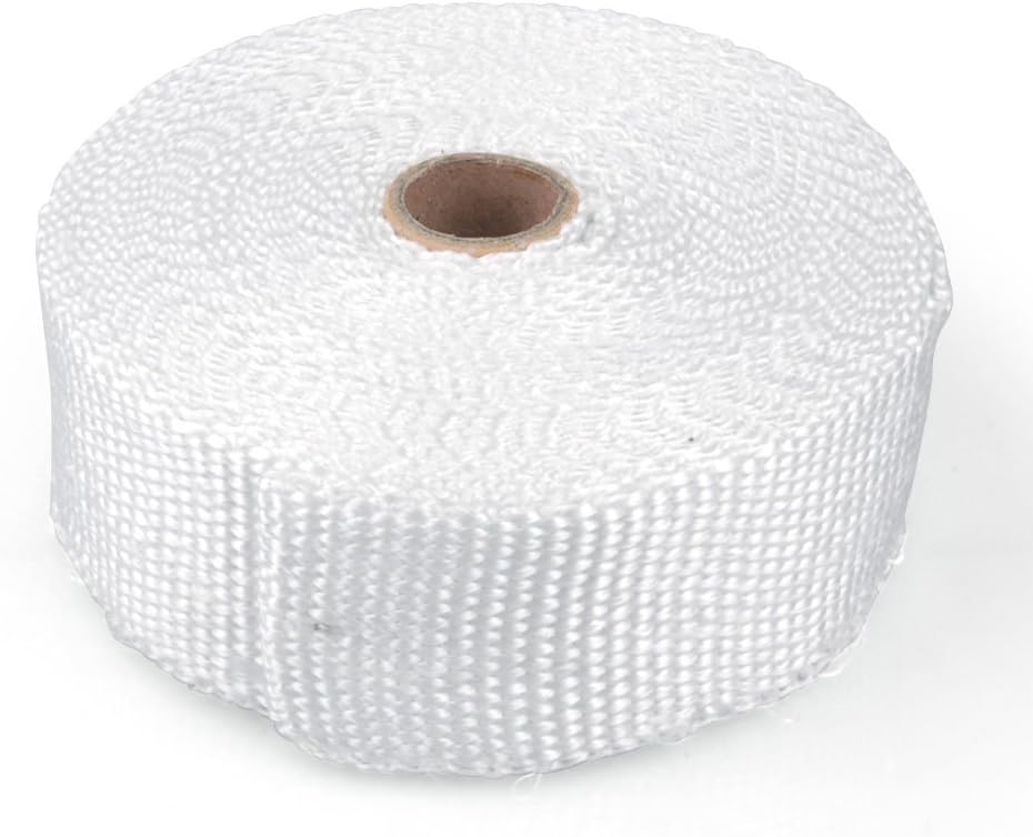 Thermal Fiberglass Tape Up To 600 °C, 10 M Roll, White, Exhaust Systems Compartments Manifold