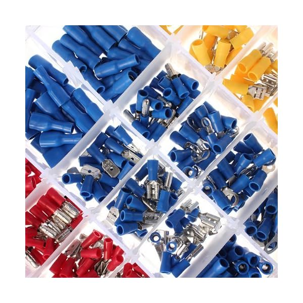 PXMY-480-Pcs-ASSORTED-INSULATED-ELECTRICAL-WIRE-TERMINALS-CRIMP-CONNECTORS-SPADE-SET