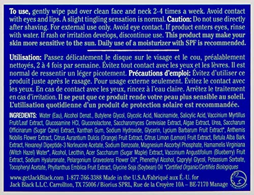 Jack Black , Power Peel Multi-Acid Resurfacing Pads, 40 Count - //medicalbooks.filipinodoctors.org