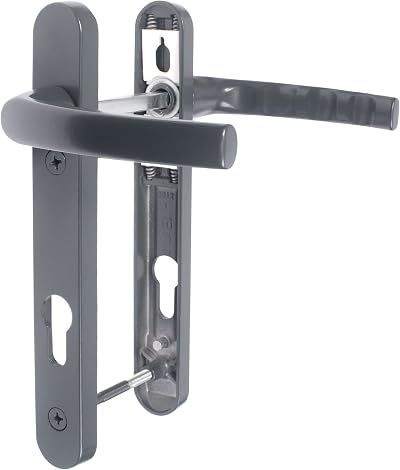 JCP uPVC Door Handle Pair 122mm 92mm PZ 220x30 Backplate Anthracite 7016