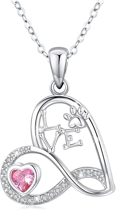 heart and paw necklace