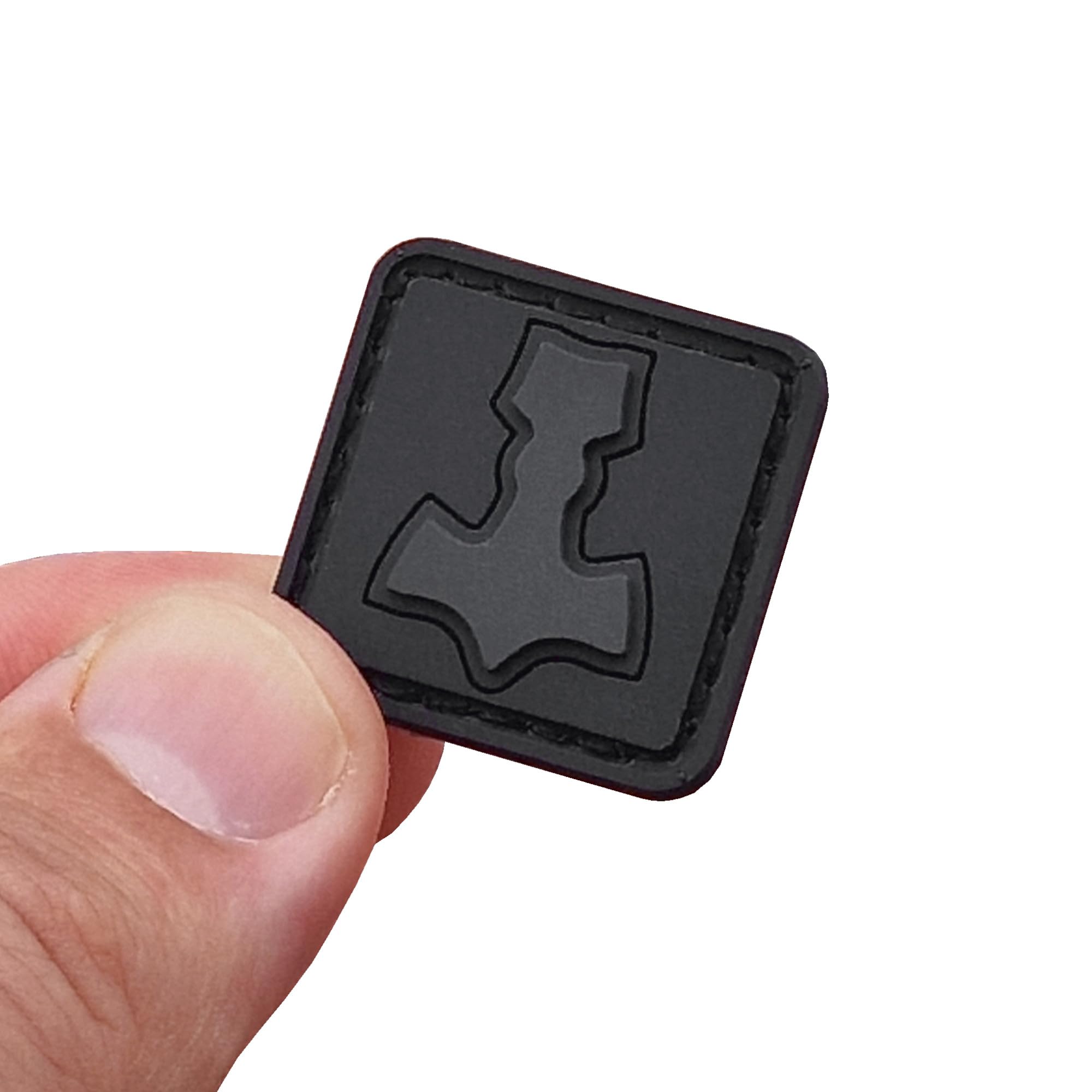 Mjolnir Blackout Ranger Eye Thor Hammer Norse Viking PVC Rubber Hook