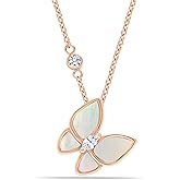 LeCalla 925 Sterling Silver Love Heart Pendant Lightweight Infinity Heart Necklace for Women Mom Friend Birthday Gift