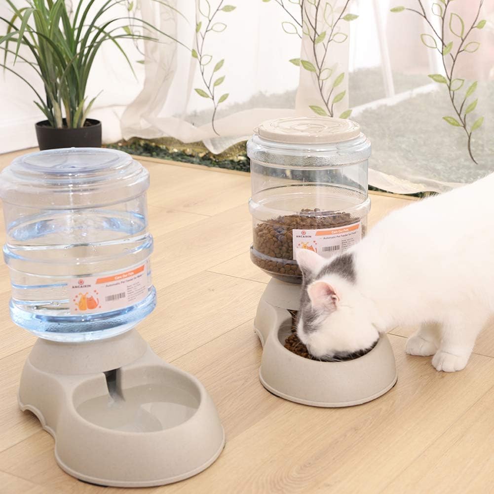 Kitchen & Dining : Pet Feeding Solution Automatic Cat & Dog Cafe Feeder and Water Dispenser in Set with Food Scoop - Ito Rocky 6-Meal Automatic Food Dispenser for Small / Middle Puppy and Kitten : 