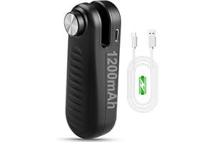 AEDICCE 2 in 1 Mini Bag Sealer, Bag Sealer Heat Seal with Cutter, USB C Rechargeable Chip Bag Sealer Heat Seal, Portable Bag Resealer for Plastic Bags Snacks & Food Storage,Bright Black