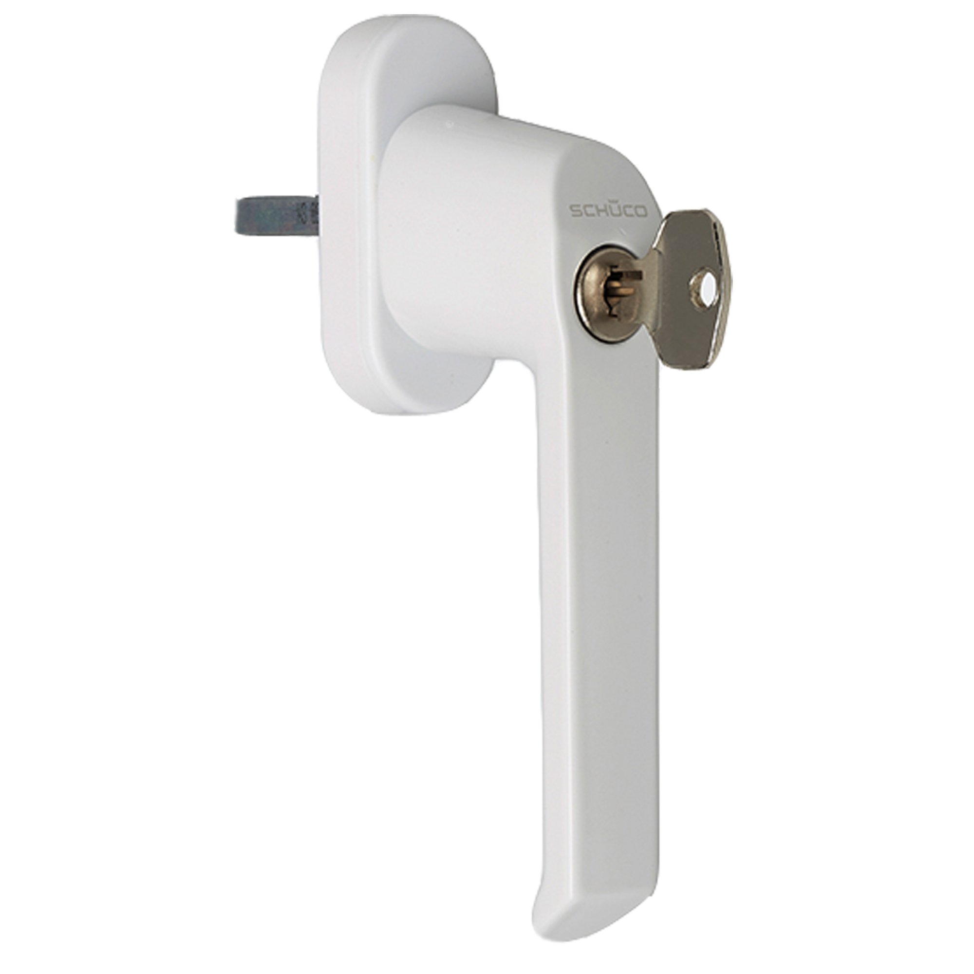 Schüco 98050192 VarioTec Window Handle Lockable White Corona CT 70 / SI 82, 100 NM