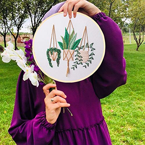 4 Embroidery+Starter+Kissbuty+Including+Epipremnum