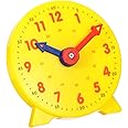 Learning Clock, Time Teaching & Demonstration Clock Model, Yellow