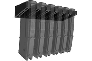 RUSFOL Solid ABS 6X Standard PMAG Wall Mount, Mag Holder, Home Magazine Storage Rack