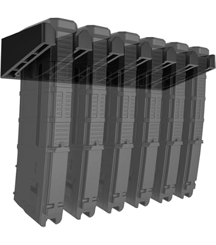 BOOSTEADY ABS 6 Standard PMAG Rack Wall Mount, Wall Magazine