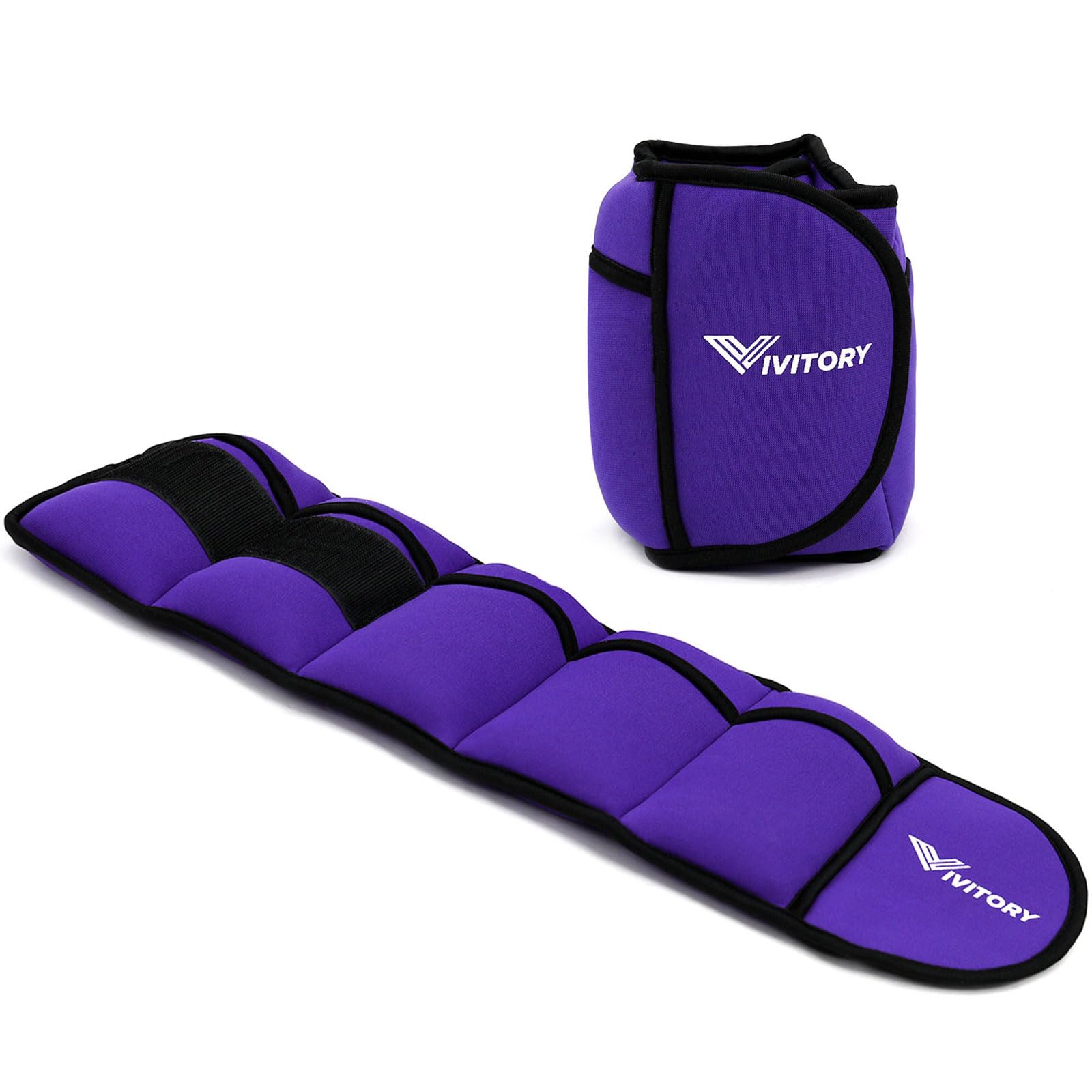 Photo 1 of Vivitory Adjustable Ankle Weights for Women & Men, Leg Weights 2 to 10 Lbs, Arm Weights, Ankle Wrist Weights Set for Strength Training, Jogging, Gymnastics, Aerobics, Physical Therapy