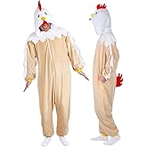 ROC PARTY 3D Hooded Animal Onesie Adults Christmas Cosplay for Family Xmas Festival Dress Up