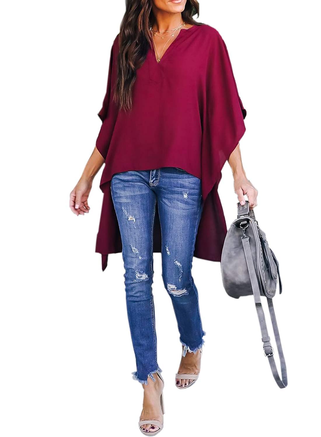 high low tunic blouse