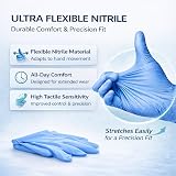 Gen X Nitrile Examination Gloves Medium Blue 100 per box SHOW-ME view 4