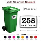 Stickers Limited Personalised Wheelie Bin Decals 4 x 150x100 mm PBN01 view 2