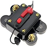 ANJOSHI Circuit Breaker 150amp 50A-300A with Manual Reset Home Solar System Fuse Holder for Car Audio and Amps Protection 12V