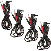 VeniCare 4pcs Replacement for Tens Unit Lead Wires for Intensity 10 Tens 2500 3000 EMS 7500 Twin Stim