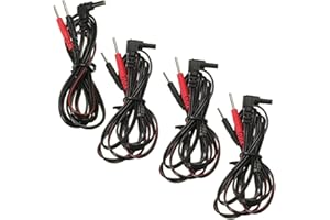 VeniCare 4pcs Replacement for Tens Unit Lead Wires for Intensity 10 Tens 2500 3000 EMS 7500 Twin Stim