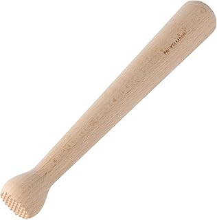 Fackelmann Barstößel, Cocktail-Stößel für Limetten, Caipirinha-Stößel, Barstampfer aus Holz (Farbe: Braun), Menge: 1 Stück