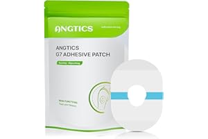 ANGTICS Dexcom G7 Adhesive Patches Waterproof, 40 Pack Clear Overpatch for Dexcom G7, Premium Transparent G7 Overlay Patches, Hypoallergenic & Skin-friendly, Lasting 10 days, Sensor is NOT Included