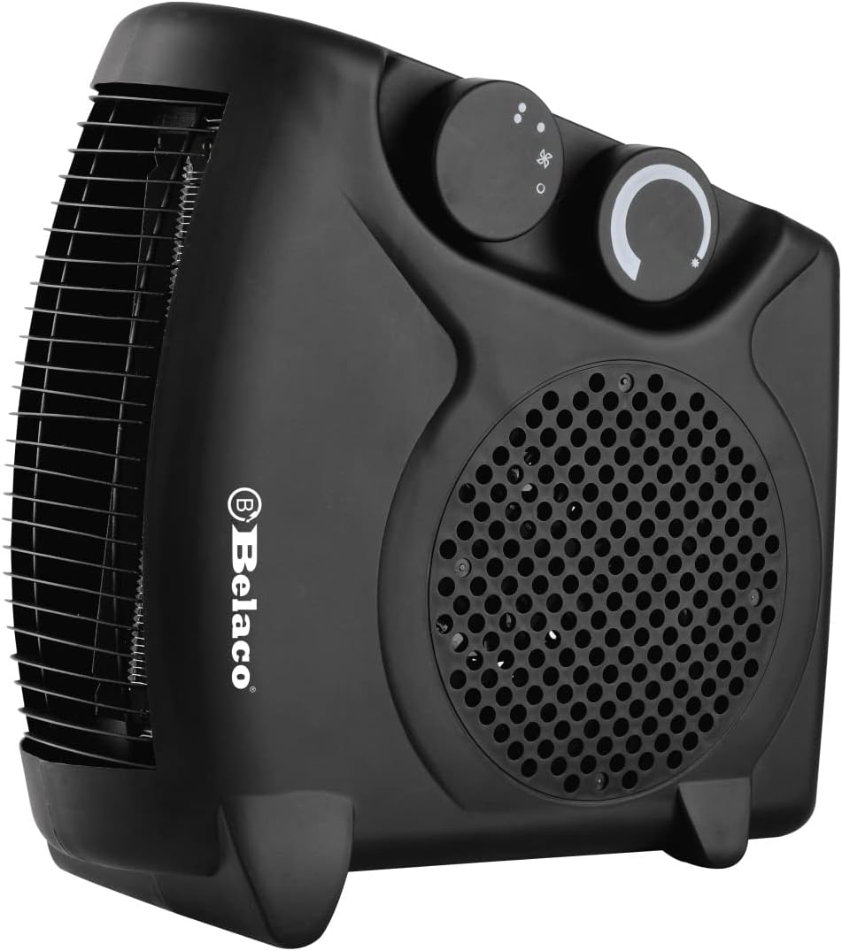 Belaco BFH22 Fan Heater 1000W 2000W 2 Heat Settings Overheat Protection